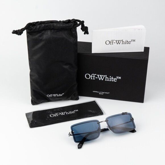 SALE!!! Off-White TAMPA Women Sunglasses Blue Rectangular OERI13N TAMPA 7745 main image 14